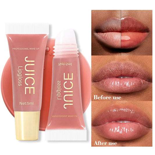 Nude Brown Plumping Lip Gloss