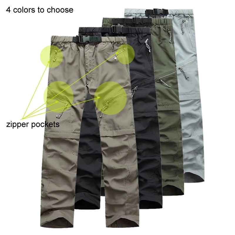 Detachable Quick Dry Cargo Pants