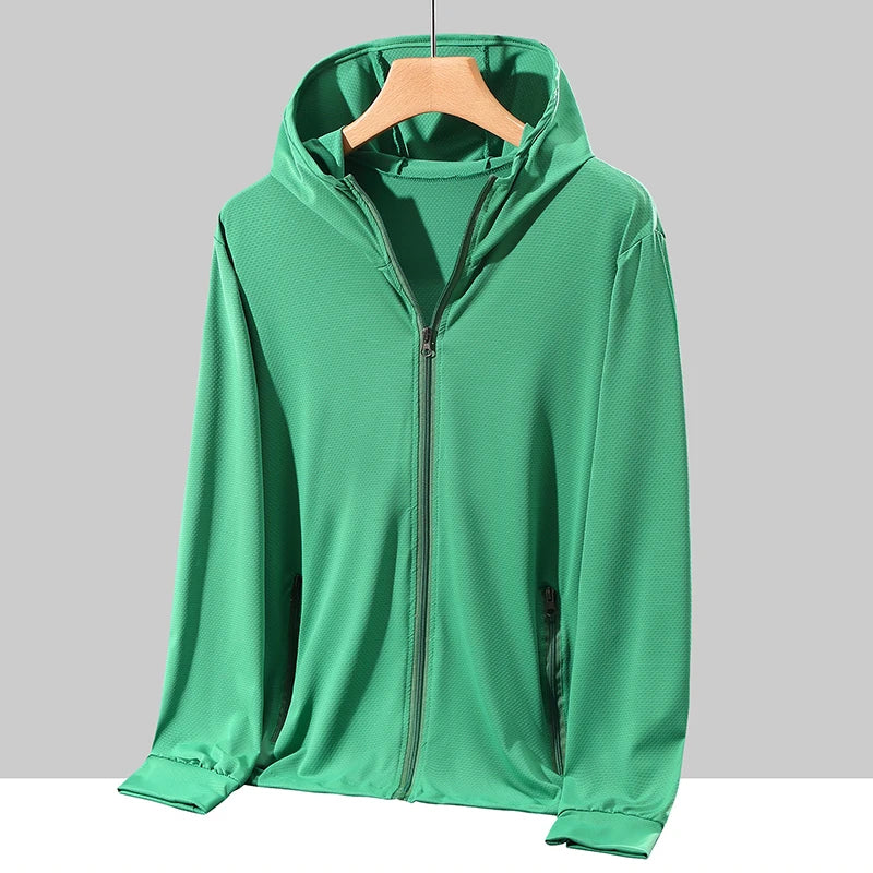 Plus Size Men Hooded Windbreaker