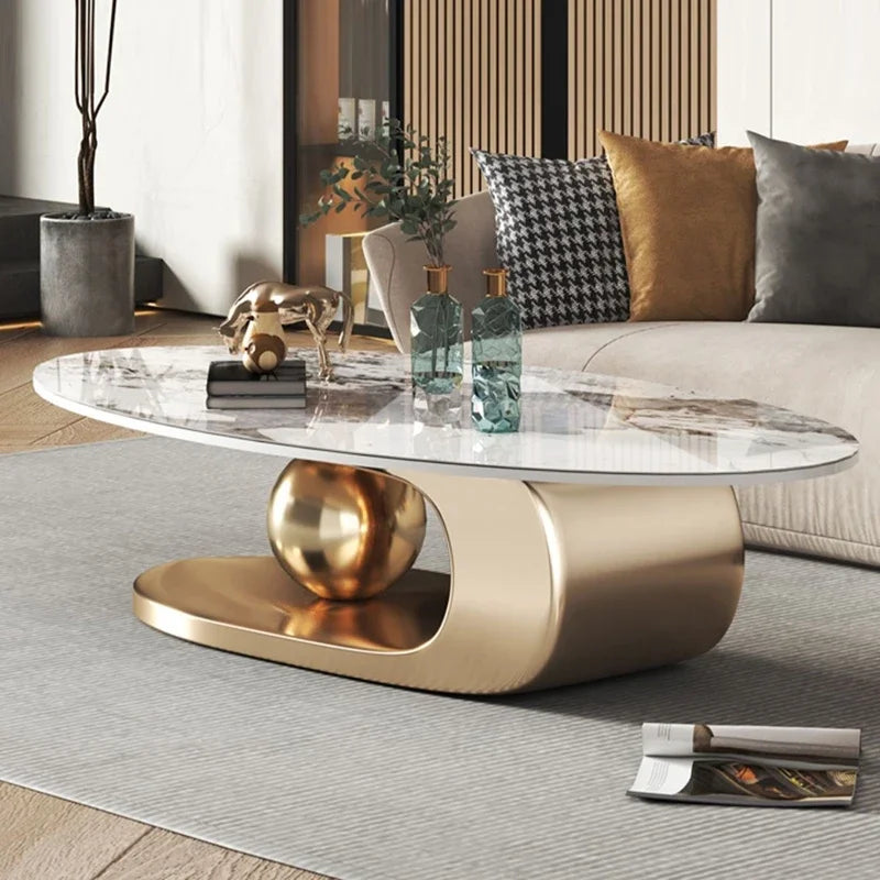 Modern Design Oval Coffee Table