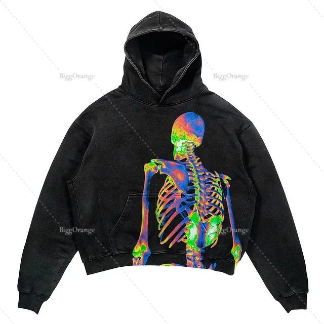 Oversized Letter Print Streetwear Hoodie