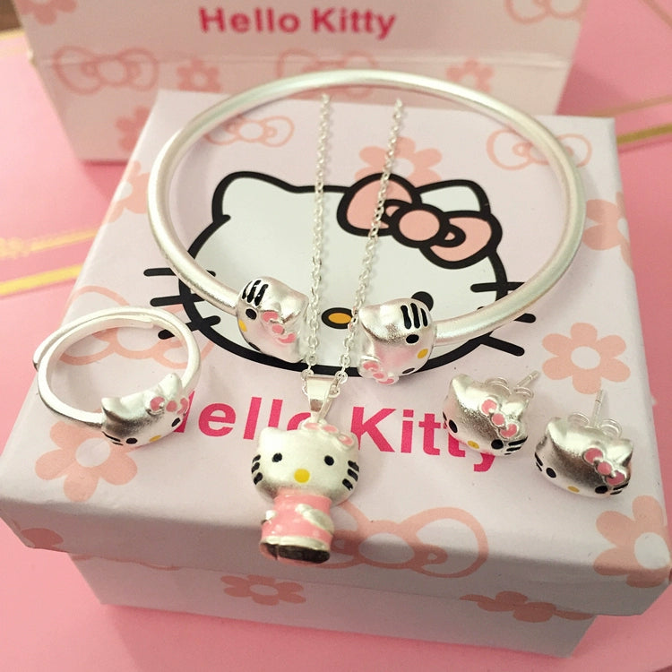 Hello Kitty Anime 925 Sterling Silver Ring